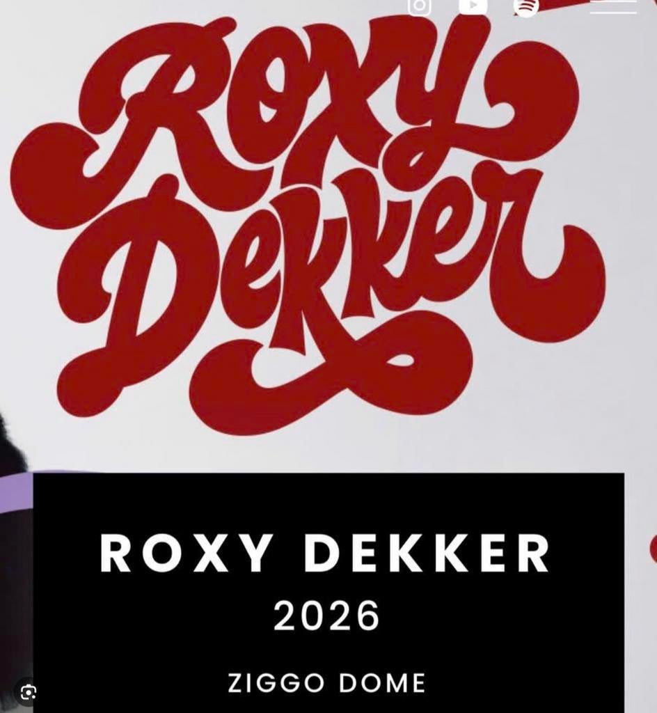 Roxy dekker sta plaatsen 3 sept 20.30, Twee personen, September
