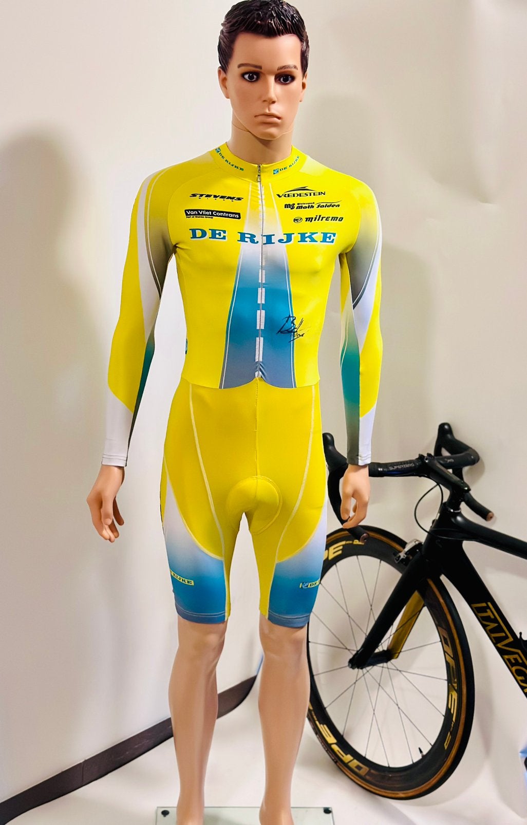 Wielrenkleding wielrenpak snelpak speedsuit M TVM De Rijke, Ophalen of Verzenden, Zo goed als nieuw, Bovenkleding, Heren