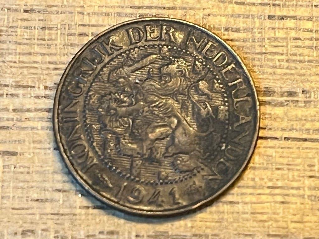 1 cent 1941, Postzegels en Munten, Ophalen of Verzenden, Koningin Wilhelmina, 1 cent, Losse munt