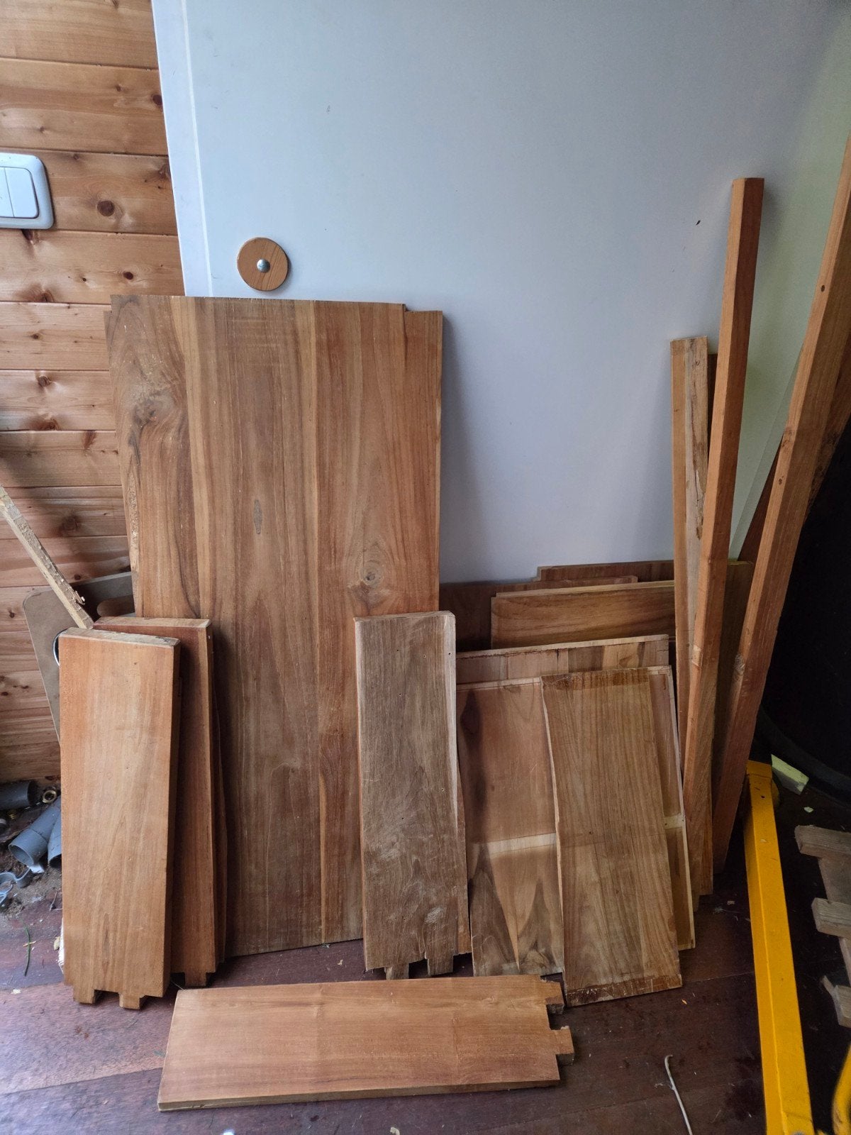 Teak hout, Ophalen, Minder dan 25 mm, Plank, Minder dan 200 cm