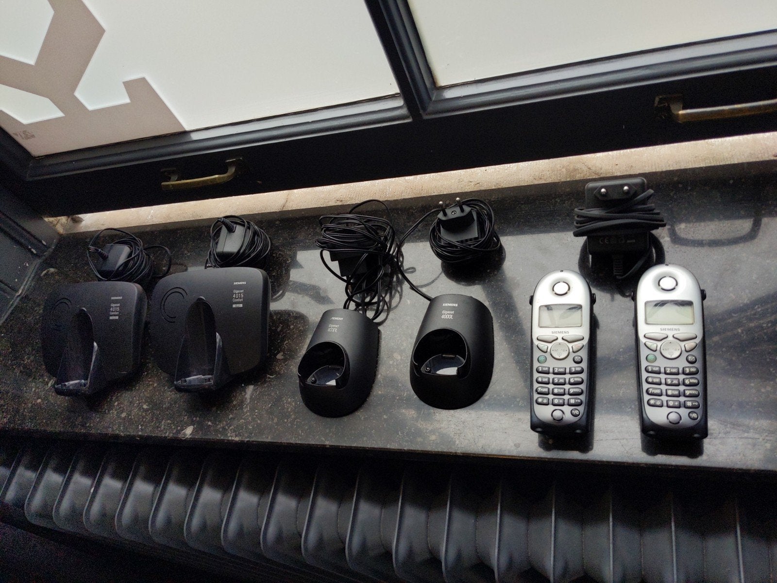 Siemens Gigaset 4015 Comfort set met 2 handsets, Ophalen of Verzenden, Gebruikt, 2 handsets