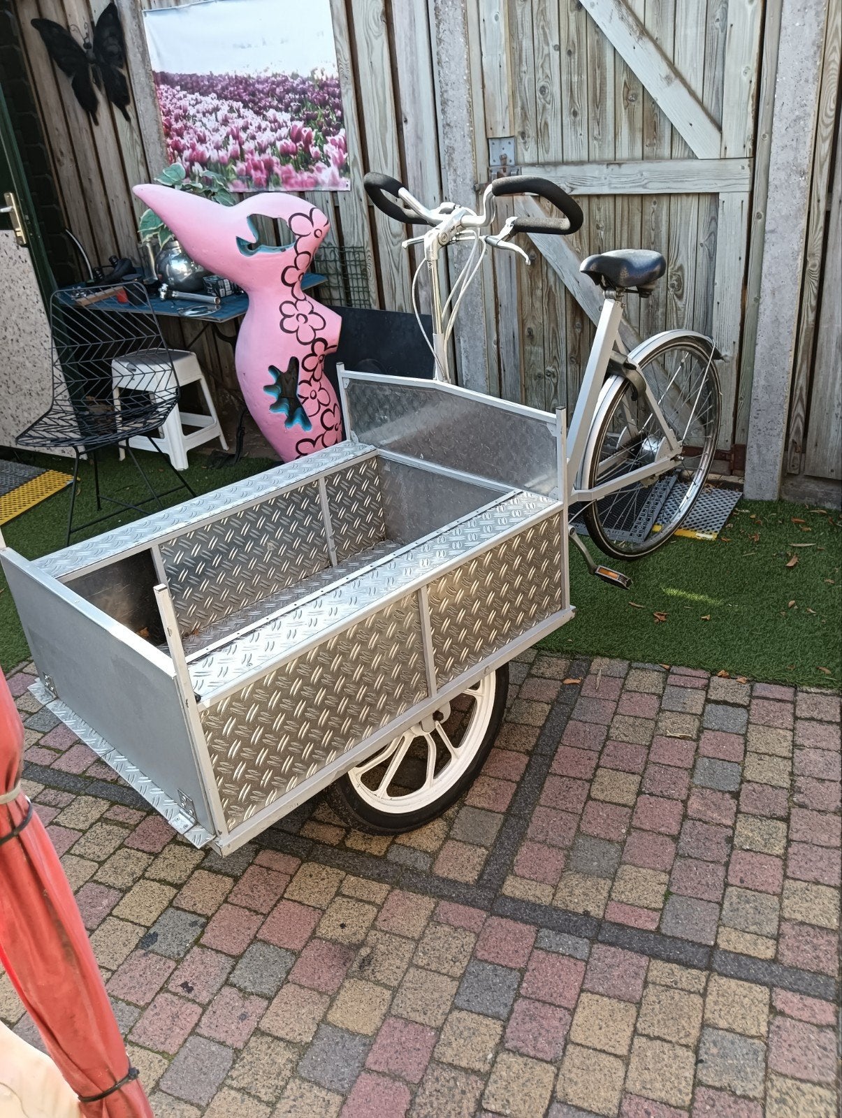 rvs bakfiets 250.00 euro, Ophalen