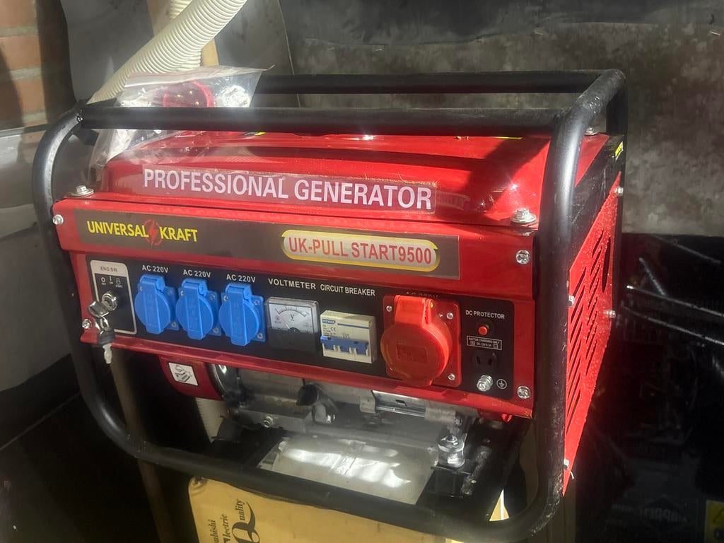 Professionele Benzine Generator - Universal Kraft UK-PULL ST, Doe-het-zelf en Verbouw, Ophalen of Verzenden, Nieuw
