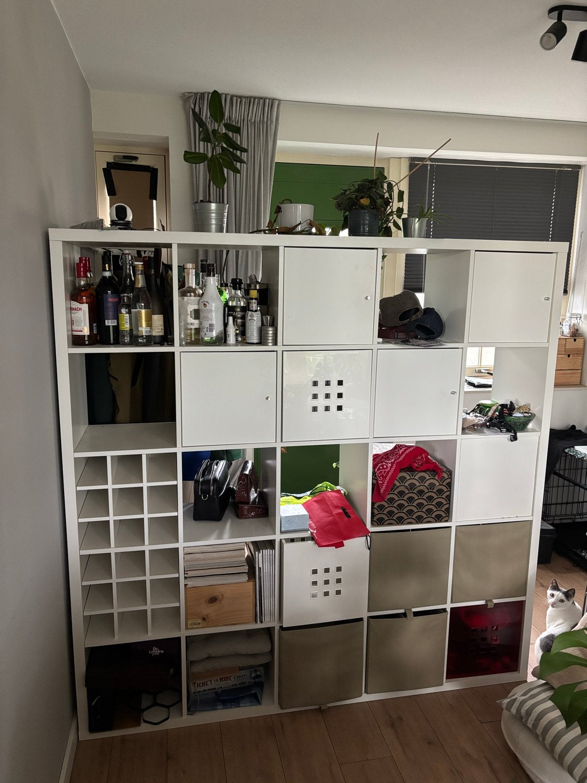 IKEA Kallax Expedit vakkenkast 5x5 vakken, Ophalen, Gebruikt, 150 tot 200 cm, Minder dan 100 cm