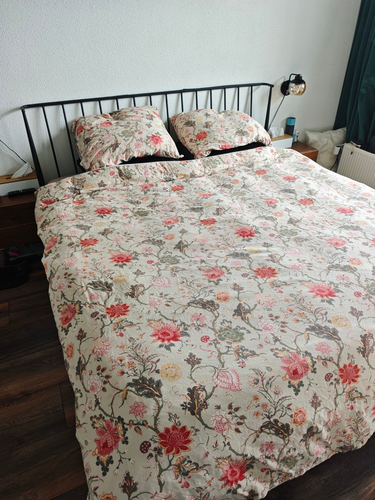 Bedframe Abildro (Jysk) 180x200, Ophalen, Gebruikt, Zwart, Tweepersoons