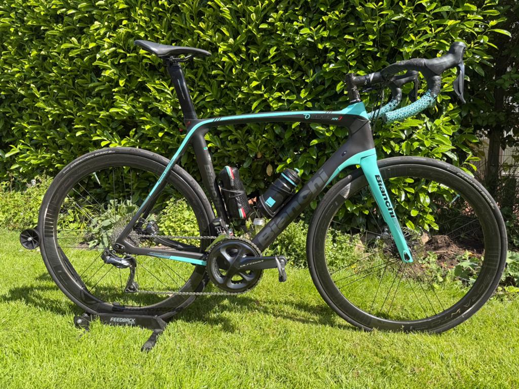 Bianchi Oltre XR3 racefiets Ultegra Di2 Disc, Fietsen en Brommers, Fietsen | Racefietsen, 28 inch, Carbon, Heren, Zo goed als nieuw