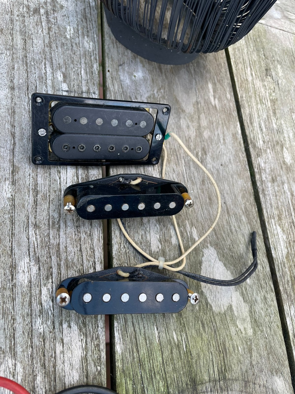 H-S-S set voor electrische gitaar., Ophalen of Verzenden, Gebruikt, Elektrische gitaar