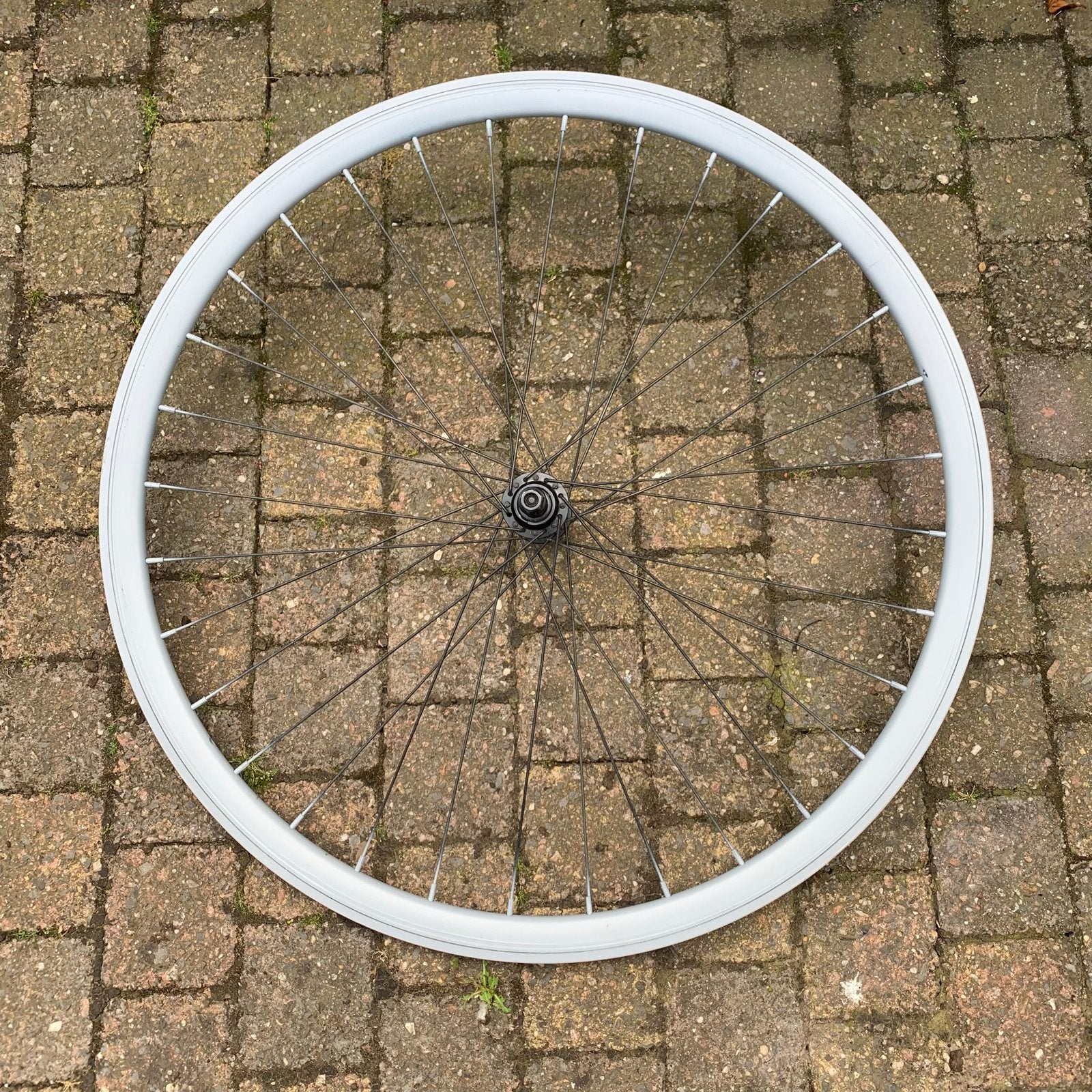 Fixie velg 28 inch Grijs, Ophalen of Verzenden, Gebruikt, Stadsfiets, Wiel