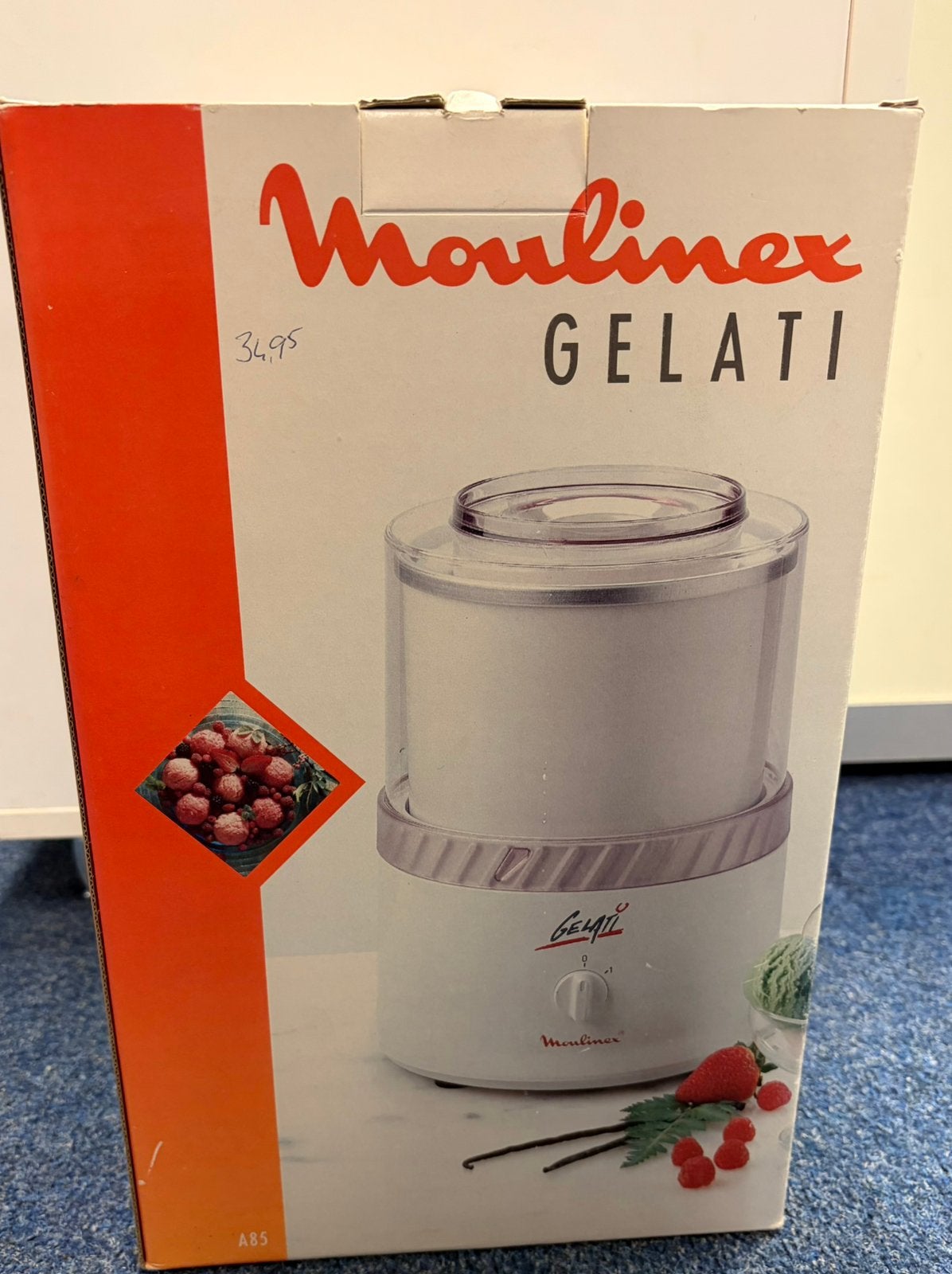 Moulinex Gelati IJsmachine - Nieuw in doos, Ophalen of Verzenden, Nieuw, Zelfvriezend