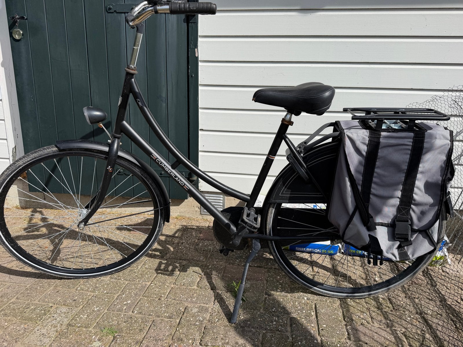 Zwarte Cumberland omafiets, Terugtraprem, Ophalen of Verzenden, Handrem, 53 tot 56 cm