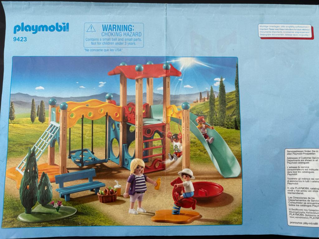 Playmobil 9423 Grote Speeltuin met Schommel en Glijbaan, Kinderen en Baby's, Speelgoed | Playmobil, Ophalen, Zo goed als nieuw