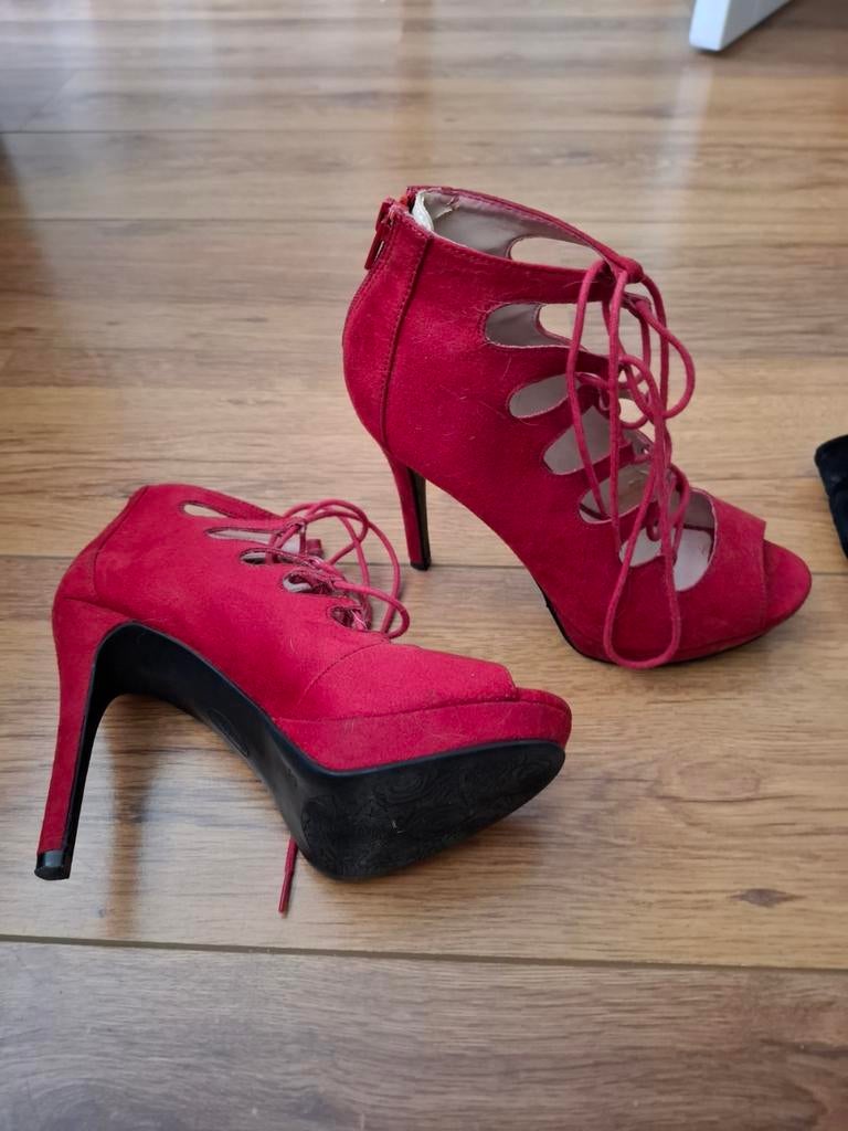 Diverse schoenen:, Ophalen of Verzenden, Gedragen, Rood, Schoenen met hoge hakken
