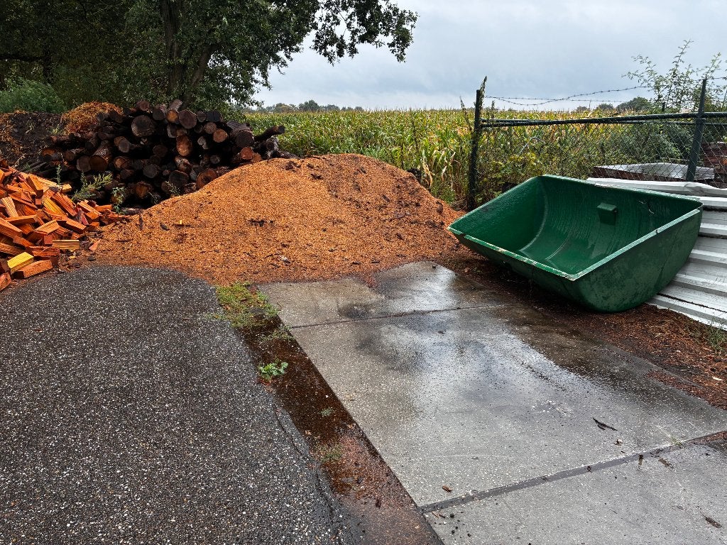 Zaagsel eiken, Ophalen, Tuinturf