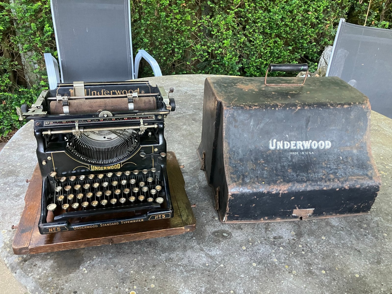 Antieke / Vintage typemachine schrijfmachine Underwood, Diversen, Typemachines, Ophalen, Gebruikt