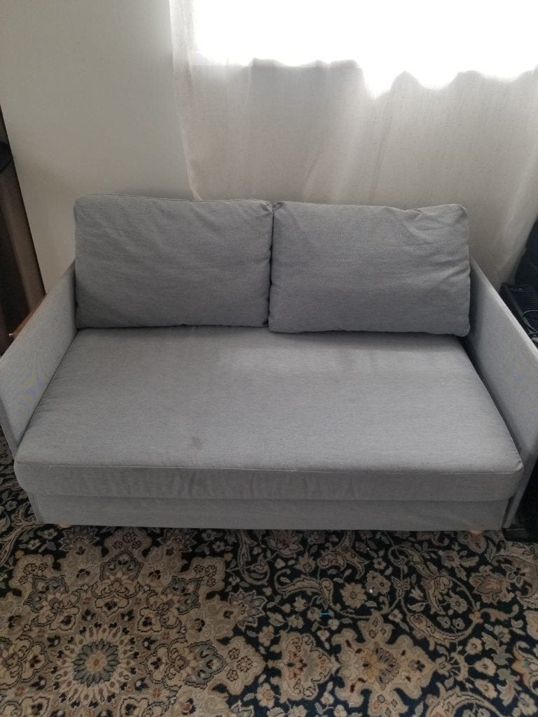 bank gratis ophalen, Huis en Inrichting, Banken | Sofa's en Chaises Longues, Ophalen, Gebruikt, Minder dan 75 cm, Tweepersoons