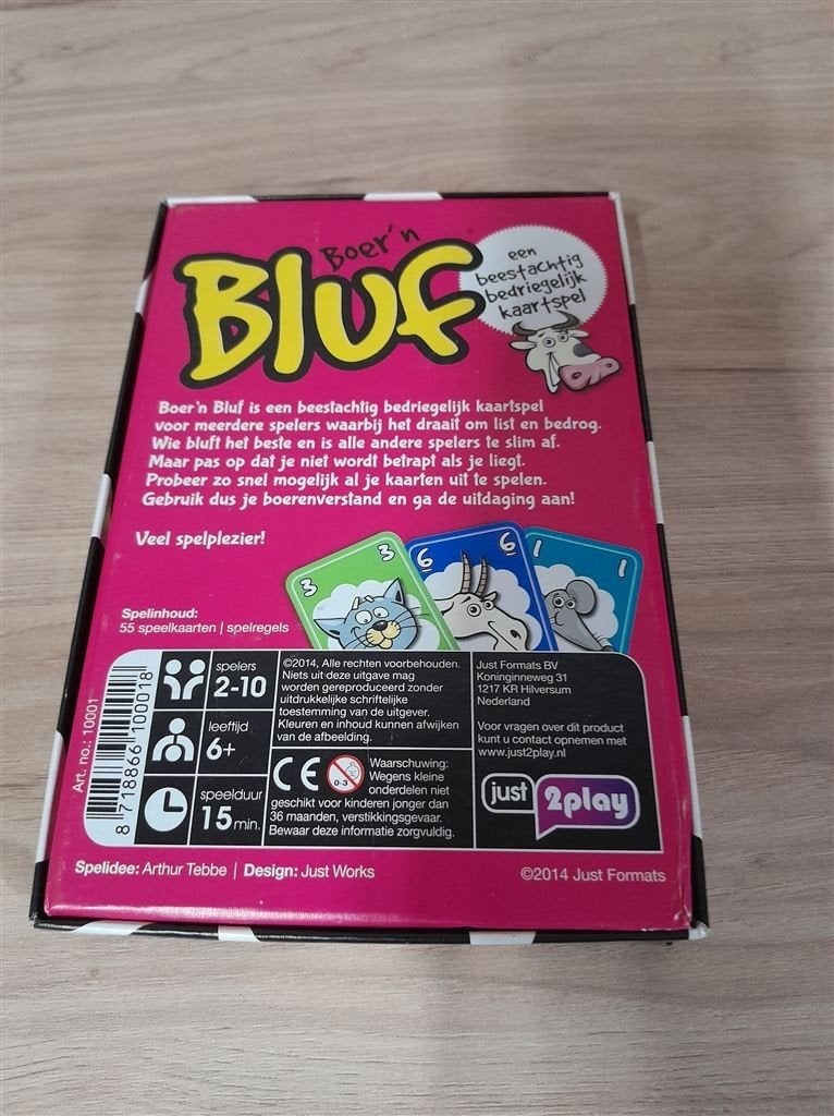 Boer n bluf - s3418, Hobby en Vrije tijd, Gezelschapsspellen | Bordspellen, Verzenden, Zo goed als nieuw