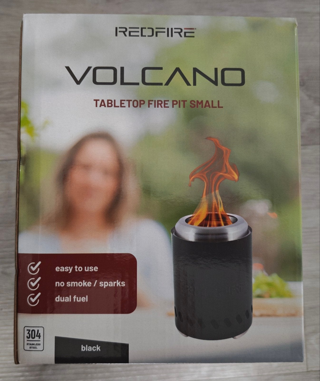 Redfire Volcano Tafelhaard Klein - Rookvrij & Draagbaar, Ophalen, Nieuw, Vuurton