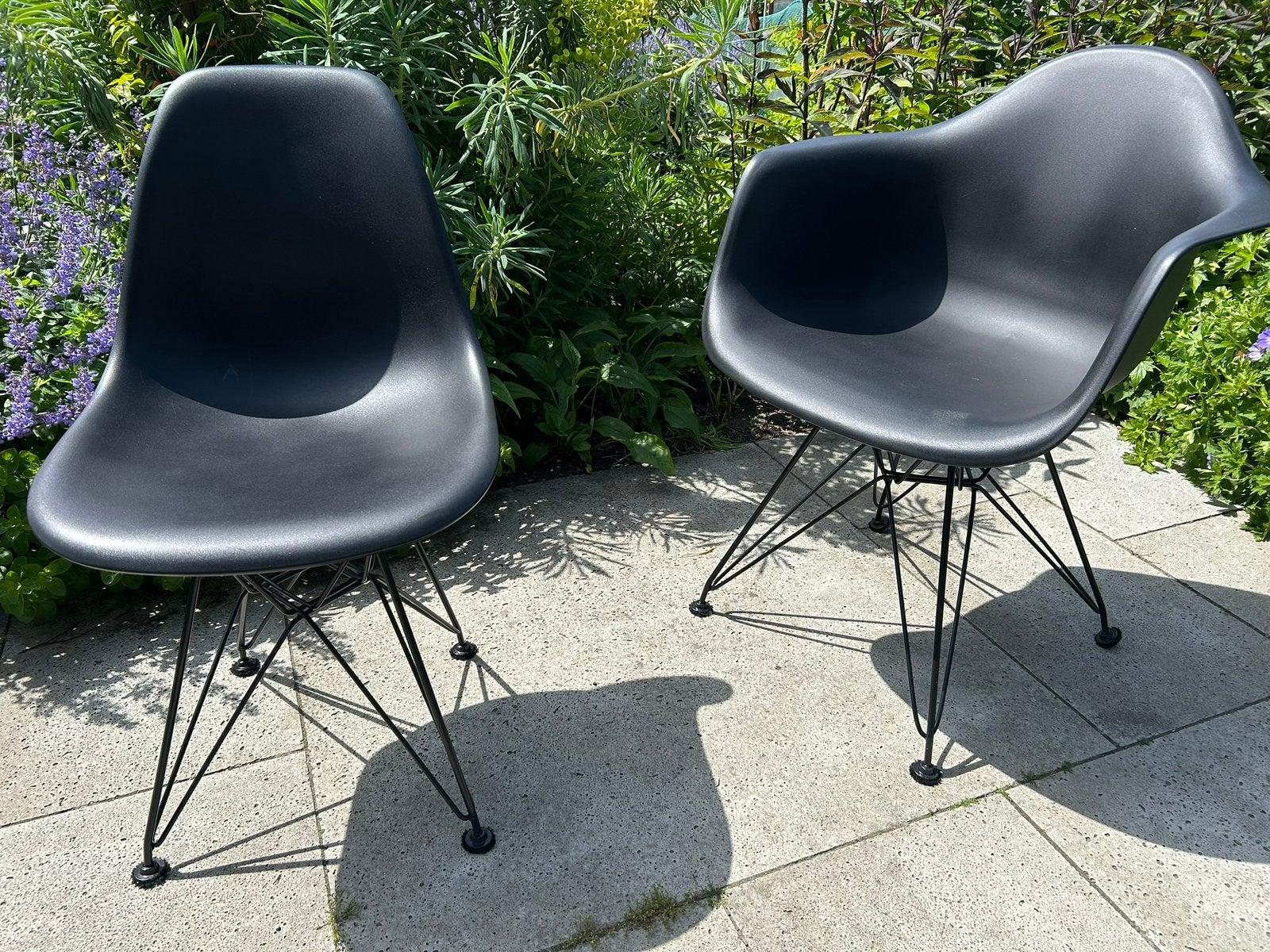 Kunstof zwarte stoelen, Ophalen, Gebruikt, Kunststof