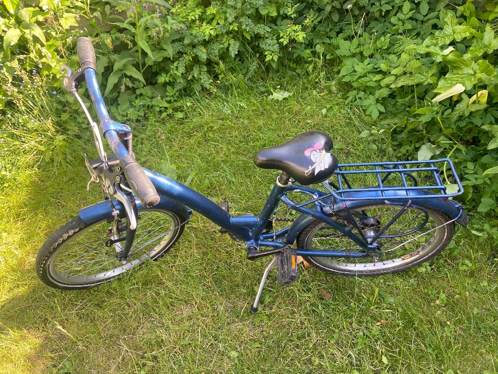 Kinderfiets blauw Gazelle (16 inch), Ophalen, Terugtraprem, Gazelle, 16 tot 20 inch