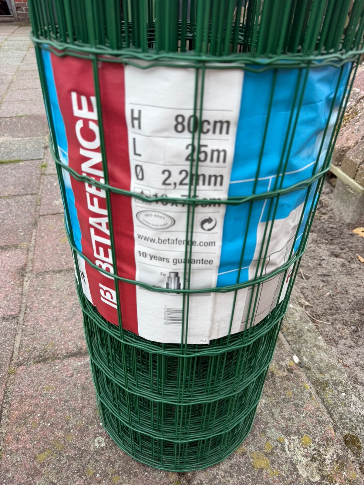 Betafence tuingaas 80 cm 25 meter nieuwe rol, Ophalen, Zo goed als nieuw, 20 meter of meer