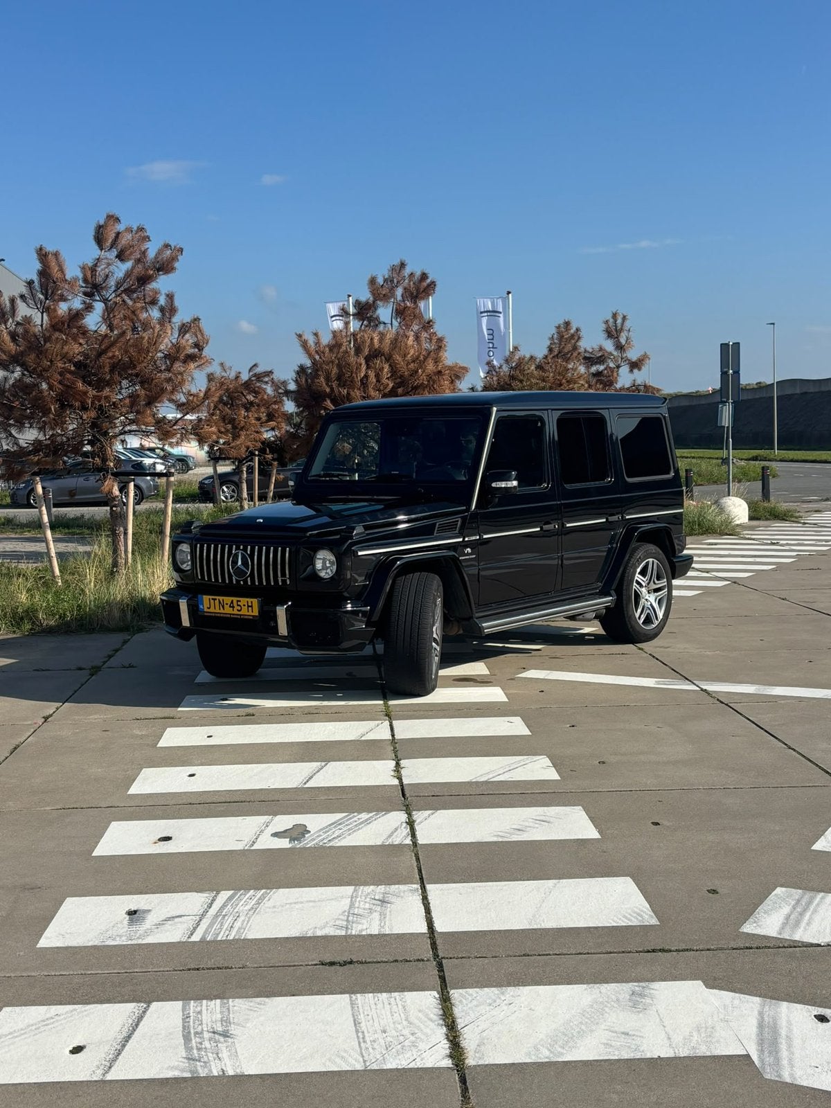 Mercedes-Benz G55 amg kompressor. 476pk prijs incl btw, Auto's, Automaat, Zwart, G-Klasse, Zwart