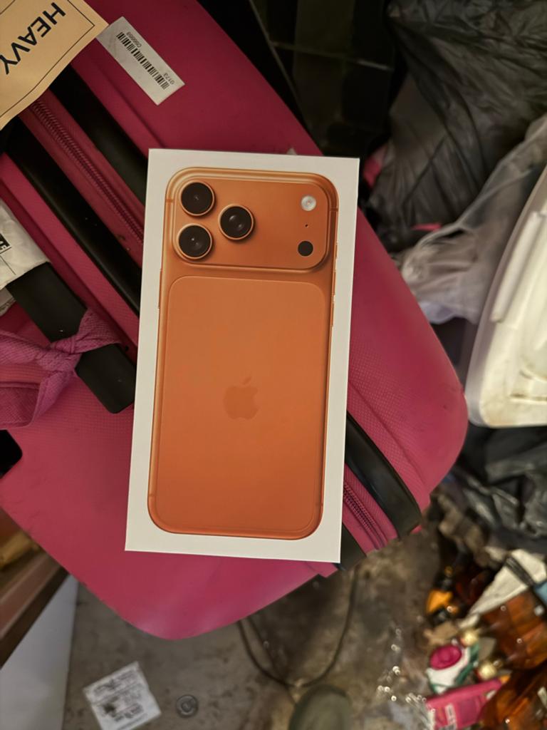 Nieuwe iPhone 17Pro  1TB oranje - geopend, Telecommunicatie, Mobiele telefoons | Apple iPhone, Zonder simlock, Goud, Verzenden
