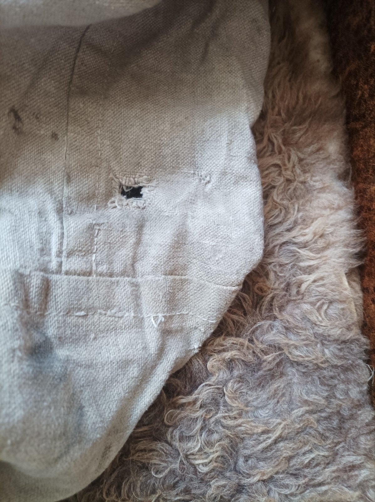 PTT postzak uit 1993,stof jute, paar gaatjes, Verzenden, Huis en Inrichting