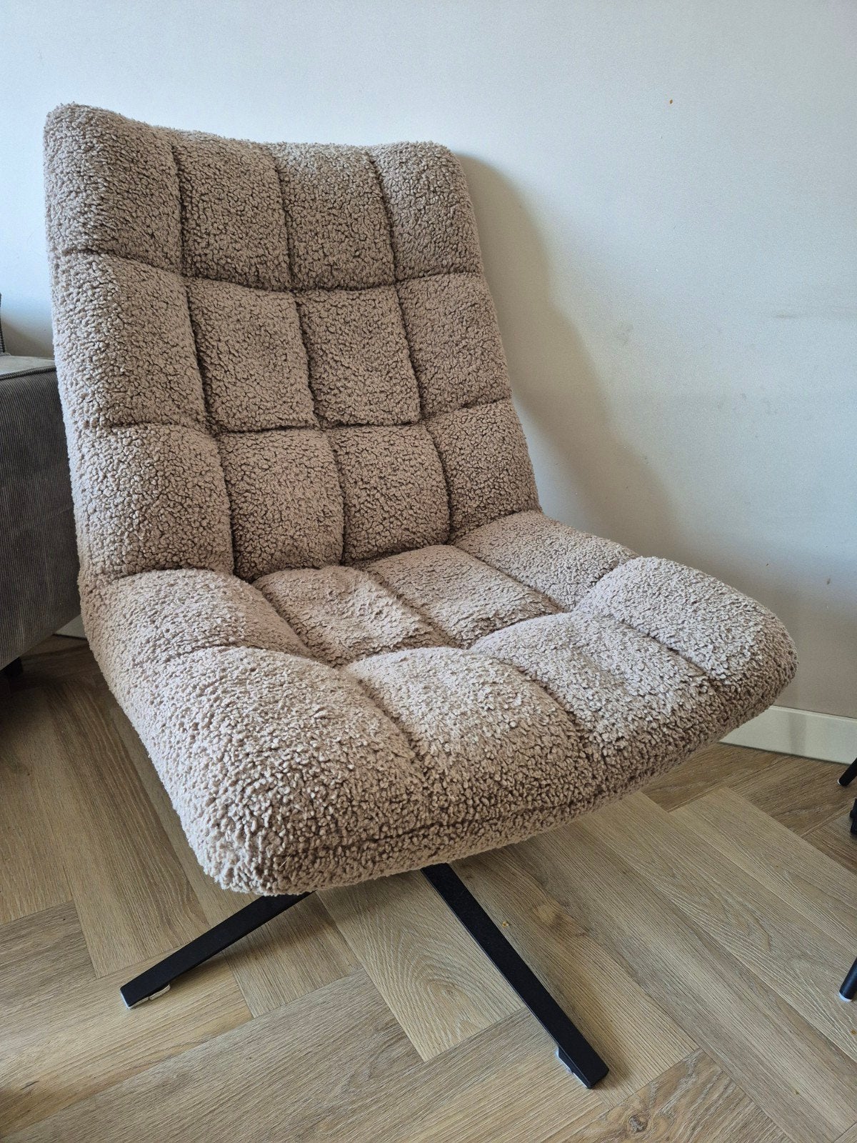 woood teddy draaifauteuil, Huis en Inrichting, Stoelen, Ophalen, Modern, Comfortabel, Overige kleuren, Zo goed als nieuw