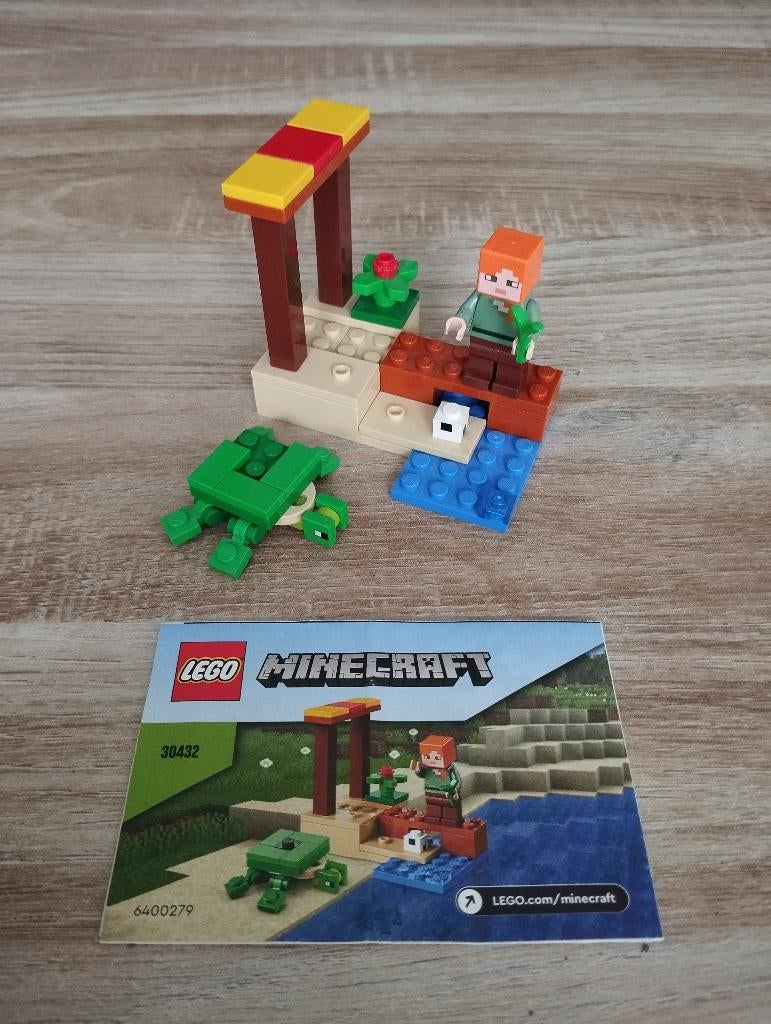 Lego Minecraft 30432 Strand met schildpad, Ophalen of Verzenden, Zo goed als nieuw, Lego