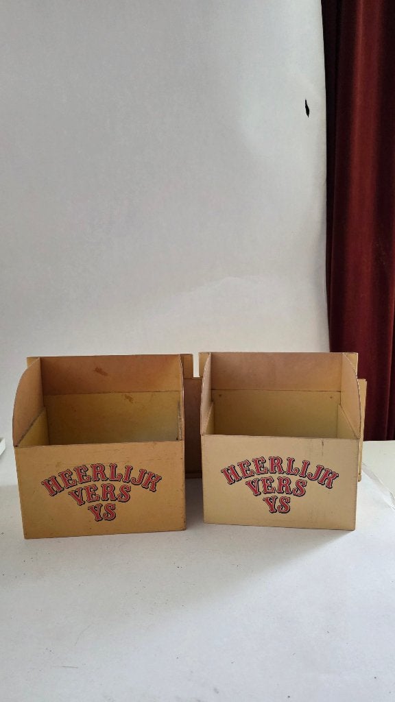 vintage ijsbakjes, Ophalen of Verzenden, Gebruikt, Glas, Overige stijlen