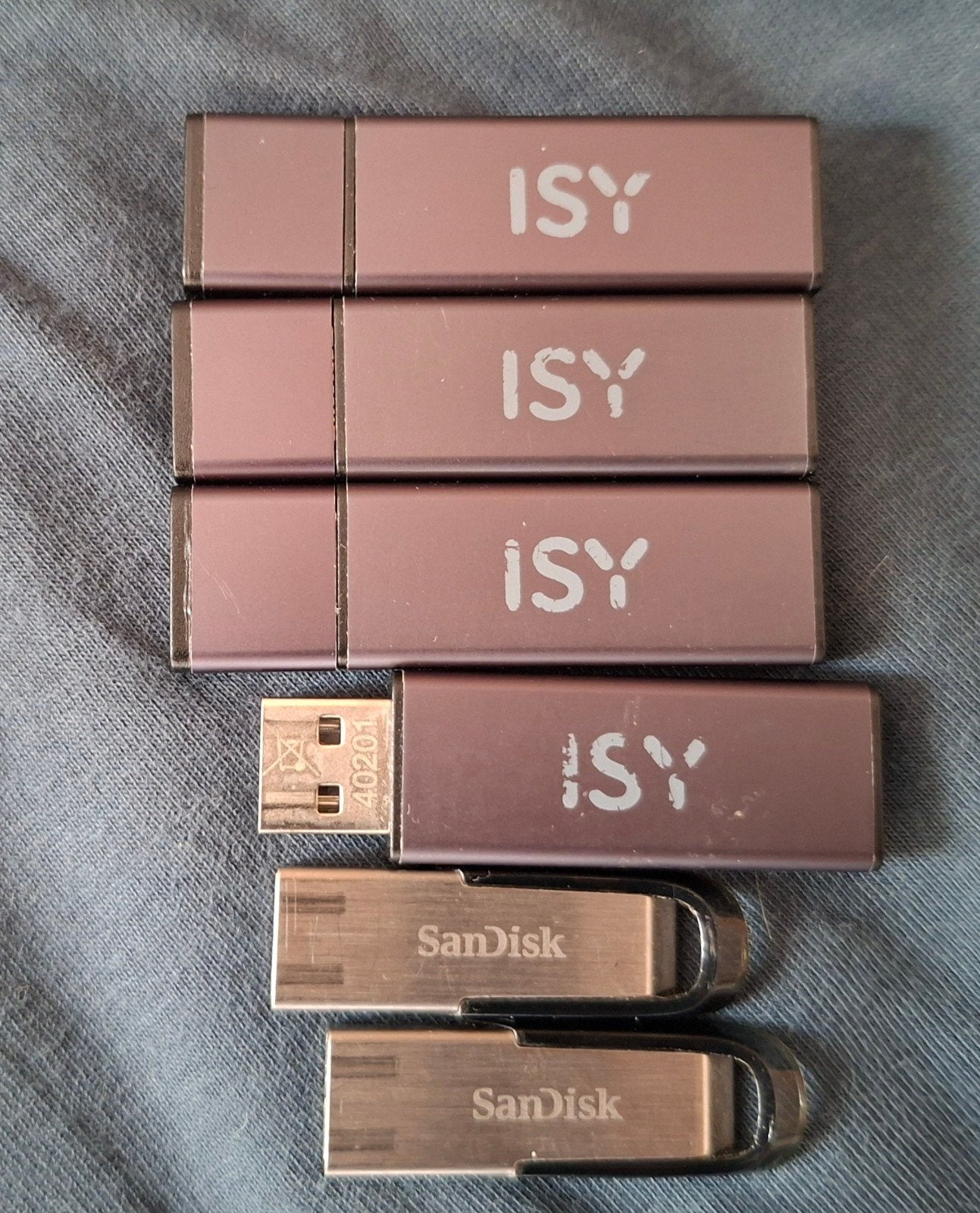 USB-sticks: ISY en SanDisk (6 stuks), Ophalen, Gebruikt, ISY, SanDisk, 32 GB