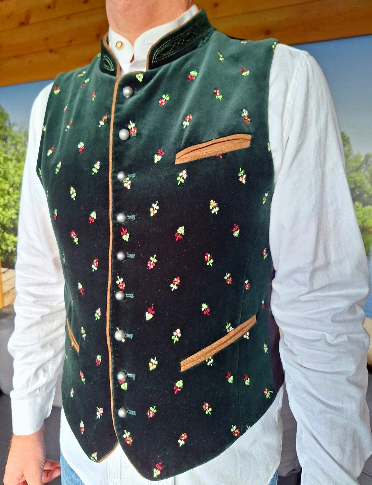 Gilet voor Oktoberfest, Kleding | Heren, Maat 48/50 (M), Ophalen of Verzenden, Overige thema's, Kleding