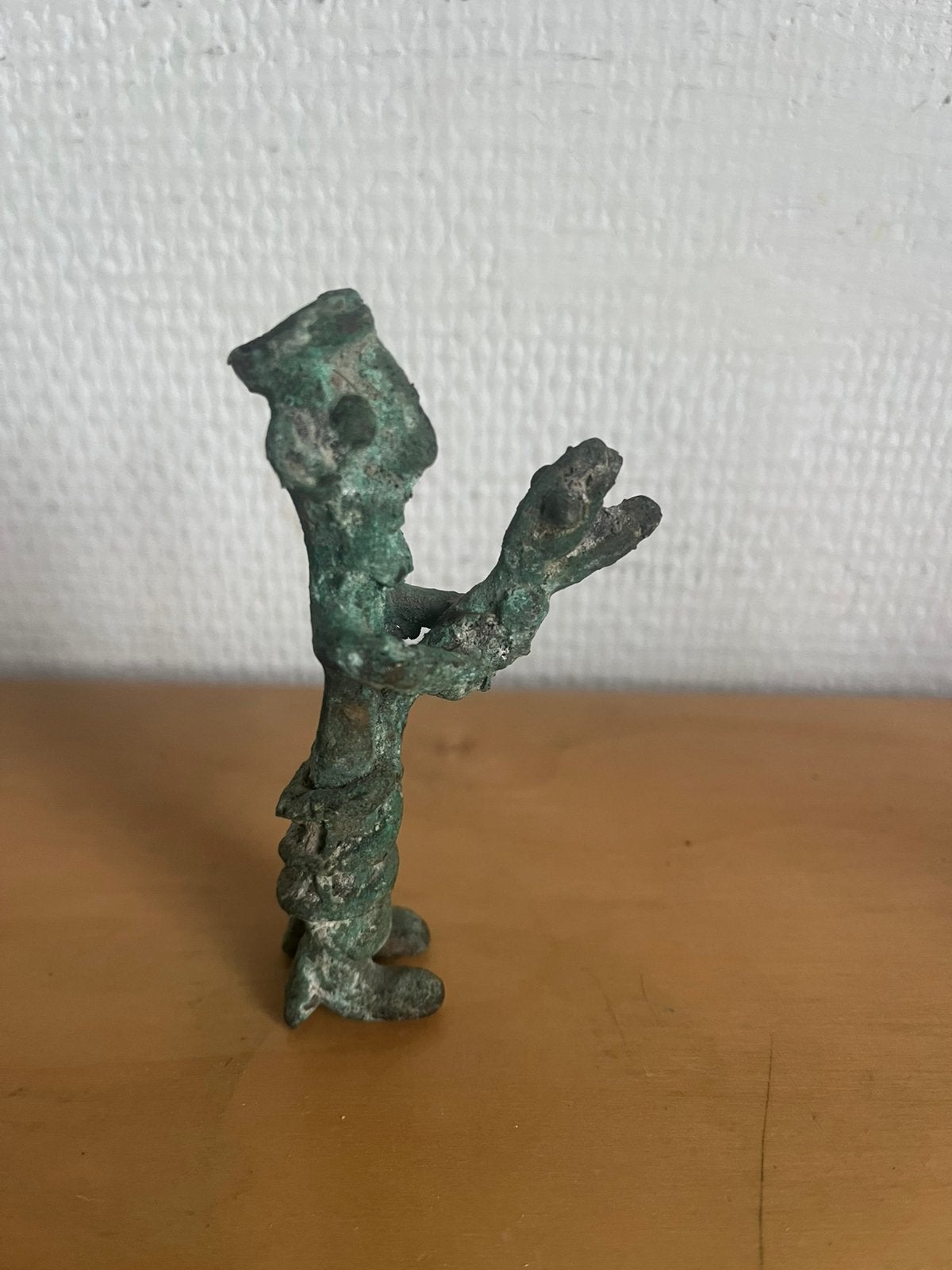 2 kleine bronzen beeldjes, Antiek en Kunst, Antiek | Koper en Brons, Ophalen of Verzenden