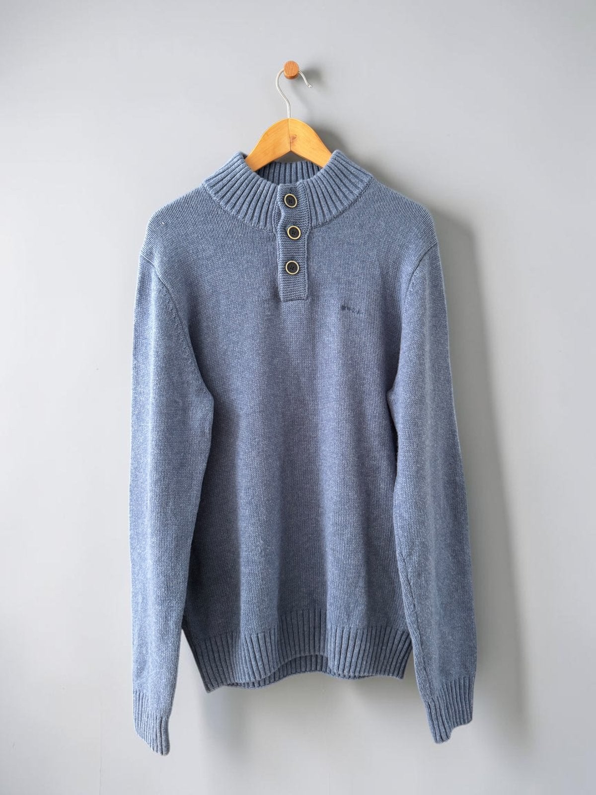 NZA New Zealand Auckland knit trui blauw sweater L large, Ophalen of Verzenden, Zo goed als nieuw, Maat 52/54 (L), Blauw