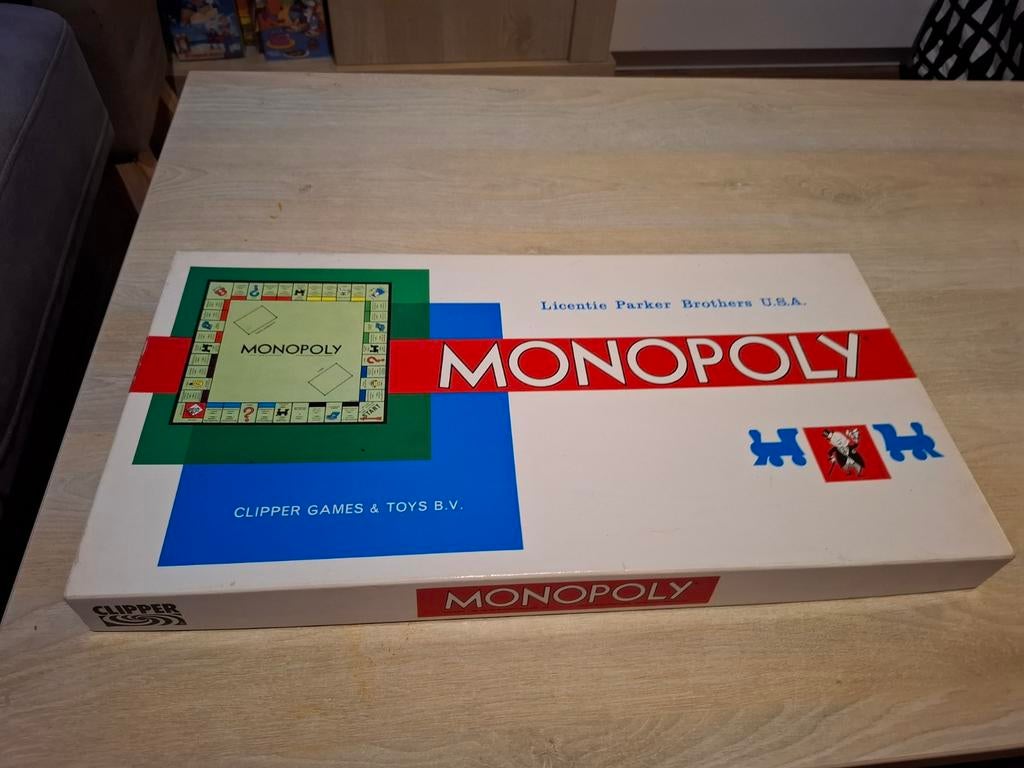 Monopoly Bordspel - Vintage Clipper Games Editie, Gebruikt, Parker Brothers, Vijf spelers of meer, Niet gespecificeerd, licentiehouder in de VS