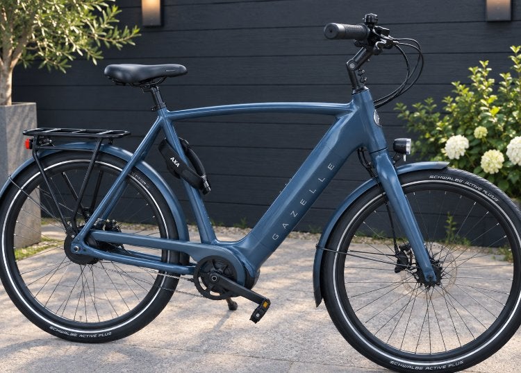 Gazelle Elektrische Fiets - Blauw/Grijs - Nette Staat, Ophalen, Zo goed als nieuw, 51 tot 55 cm, 50 km per accu of meer