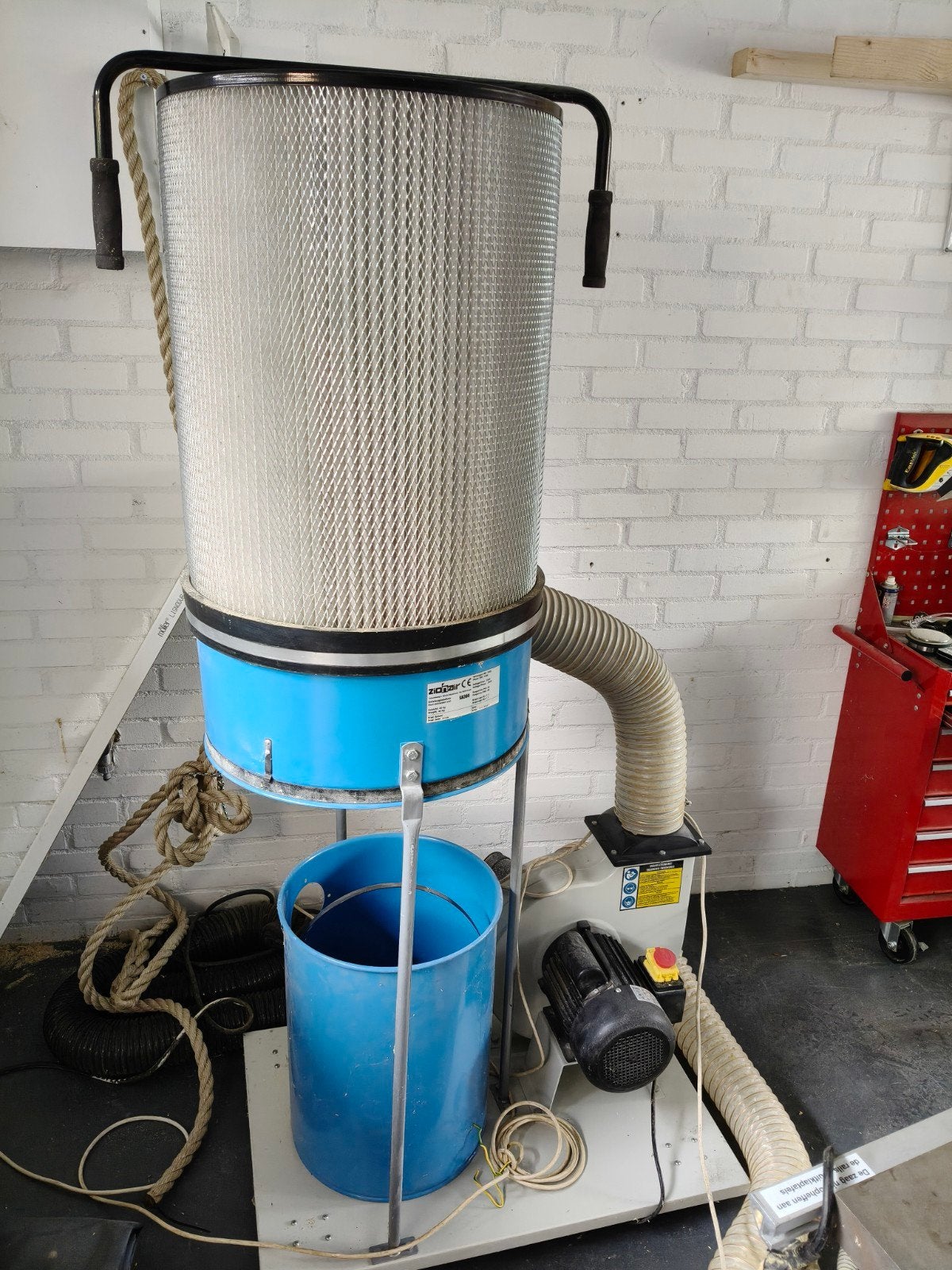 Zionair HBM SA300 Stofafzuiginstallatie 1500W, Doe-het-zelf en Verbouw, Gereedschap | Boormachines, Ophalen, Gebruikt, 600 watt of meer