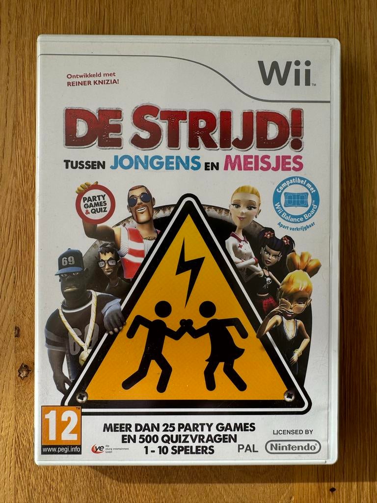 Wii: De Strijd! Tussen Jongens en Meisjes (Party Game), Gebruikt, Overige genres, Eén computer, Ophalen of Verzenden
