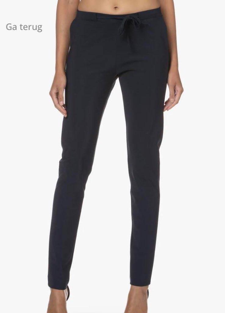 Studio Ruig pantalon: Trousers Boey Heavy jersey 36, Kleding | Dames, Broeken en Pantalons, Zo goed als nieuw, Maat 36 (S), Blauw