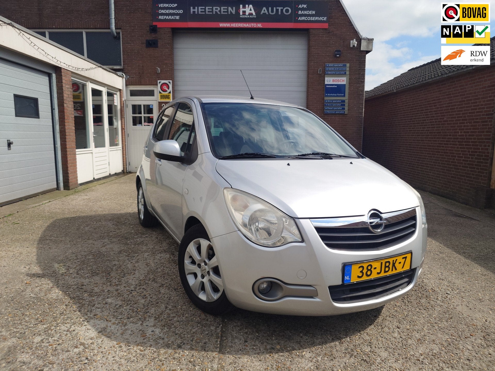 Opel Agila 1.2 Enjoy, Airco Automaat!, 35.000km!, Onderhoud, Auto's, Dealer onderhouden, 4 cilinders, Origineel Nederlands, Bedrijf