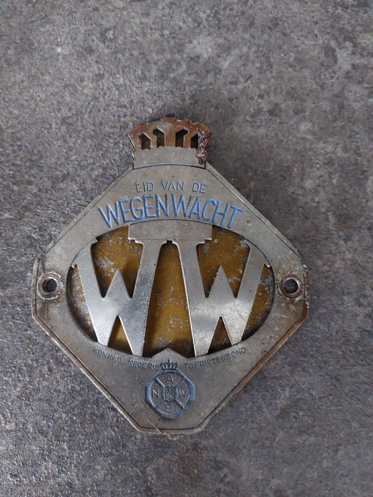 Oud Wegenwacht / ANWB plaatje, Ophalen of Verzenden, Gebruikt, Auto's