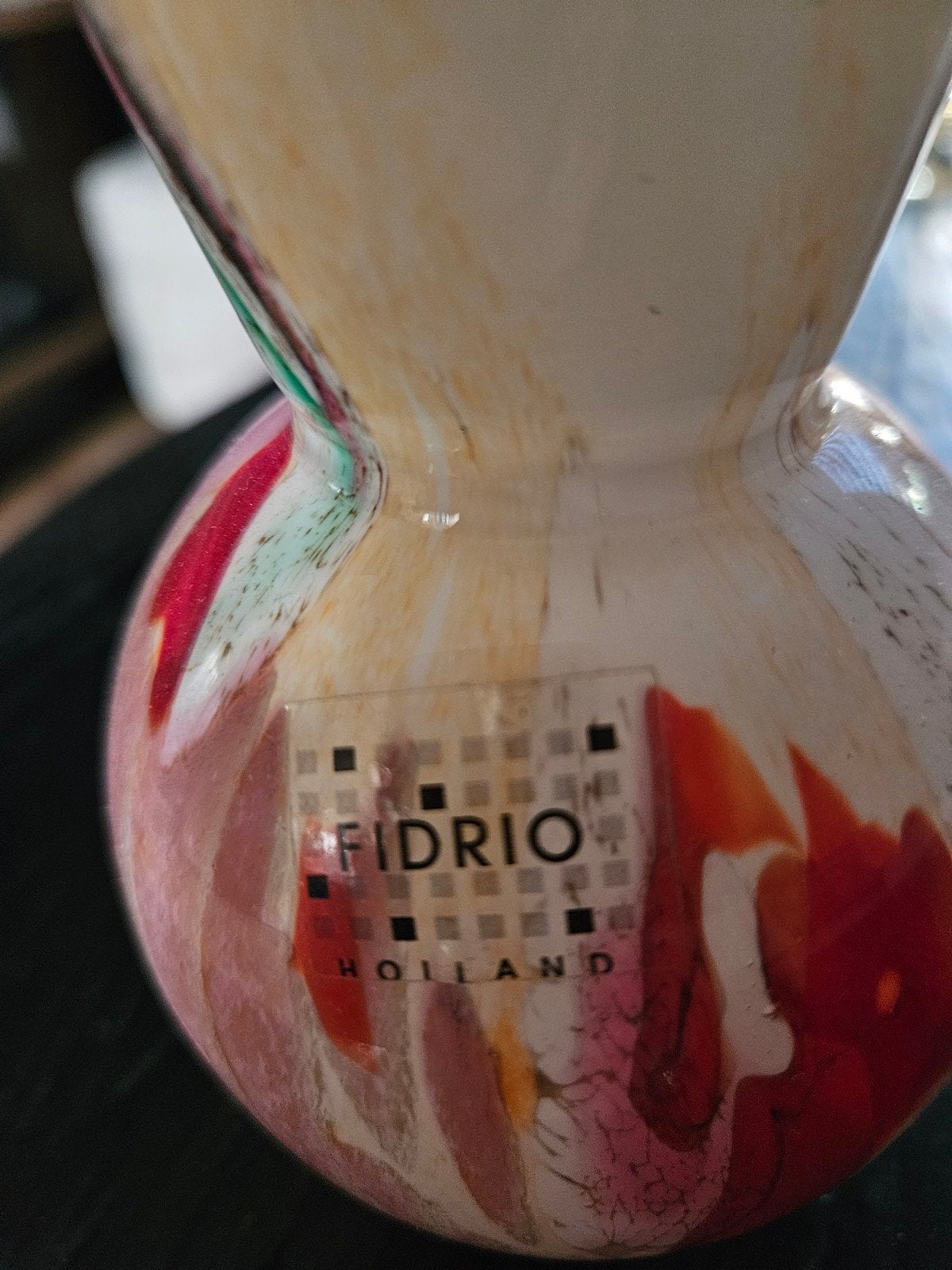 Fidrio Holland glazen vaasje, handgemaakt, Ophalen of Verzenden