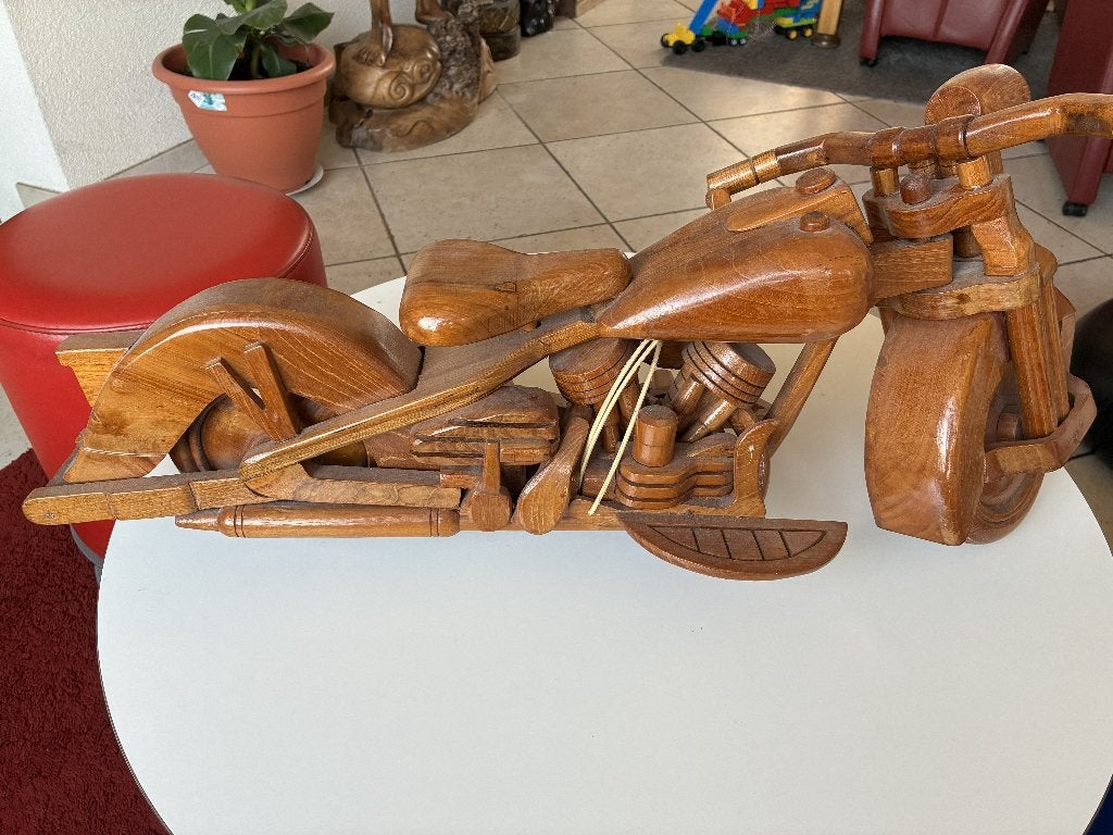 Houten HD motor - 75 cm lang, Verzamelen, Ophalen, Gebruikt, Overige typen
