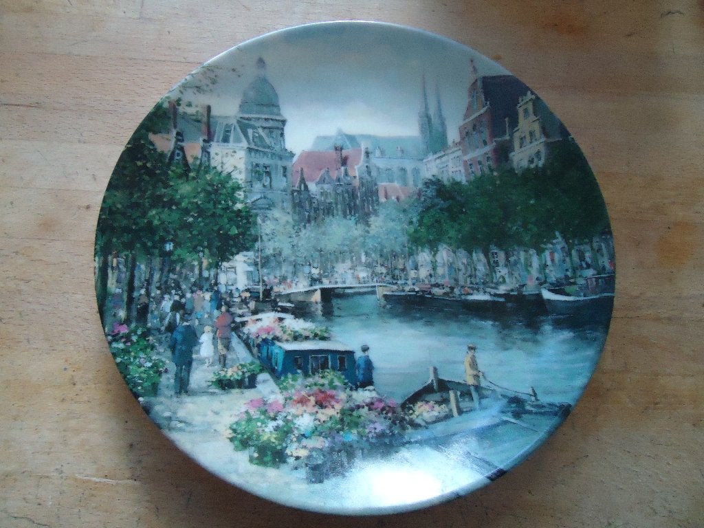 Wandbord Bloemengracht door Koos van Loon, Ophalen of Verzenden