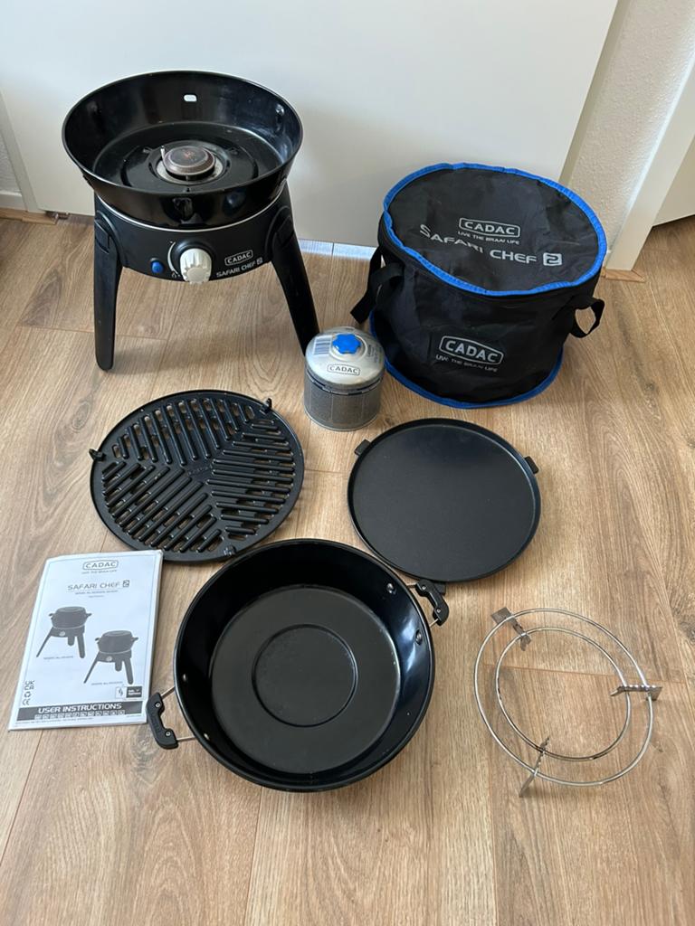 Cadac Safari Chef 2 - tafelmodel skottelbraai, Ophalen of Verzenden, Zo goed als nieuw