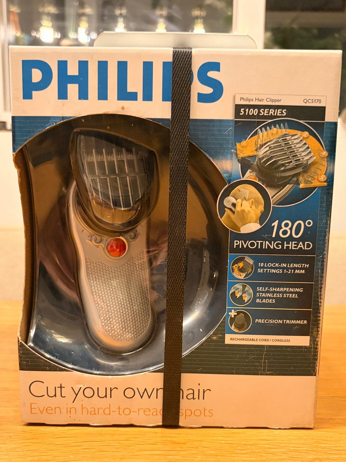 Philips Norelco QC5170 Headgroom Nieuw@Geseald 180 draaikop, Ophalen of Verzenden, Nieuw, Tondeuse