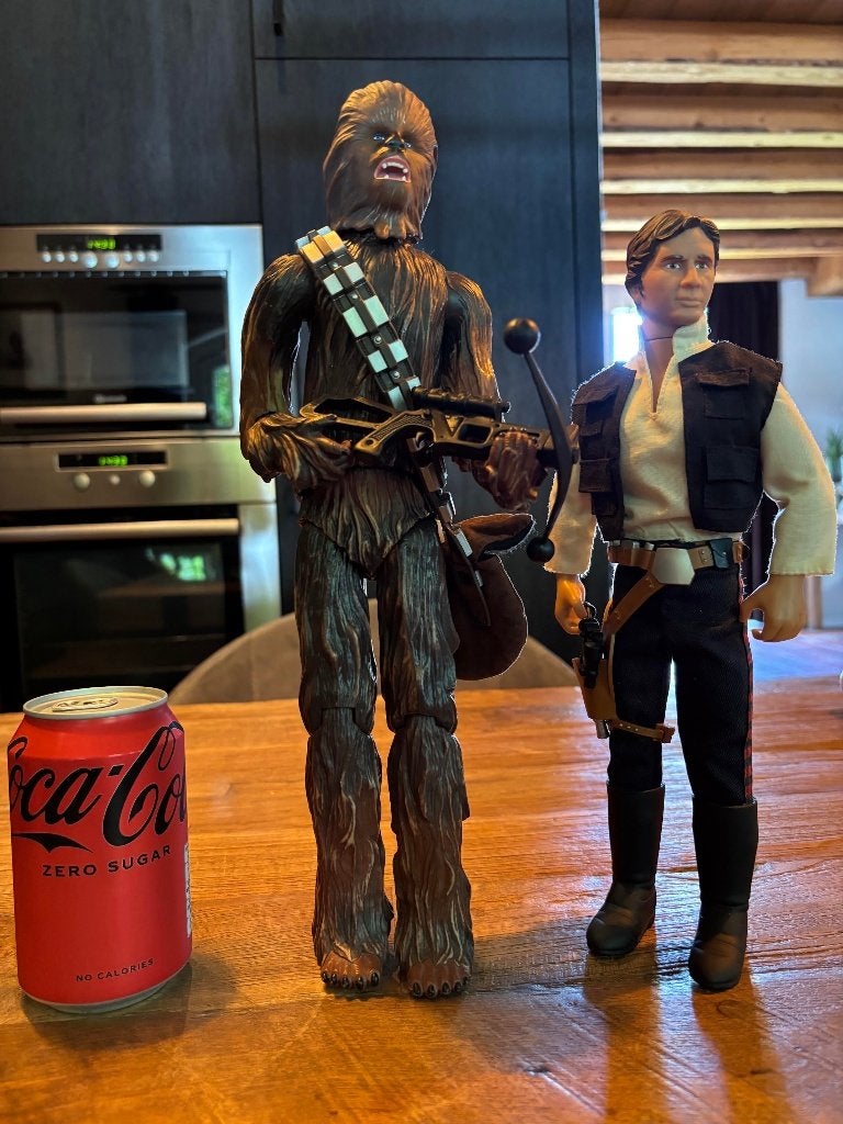 Star Wars Vintage poppen - Chewbacca en Han Solo, Verzamelen, Star Wars, Ophalen of Verzenden, Zo goed als nieuw, Actiefiguurtje