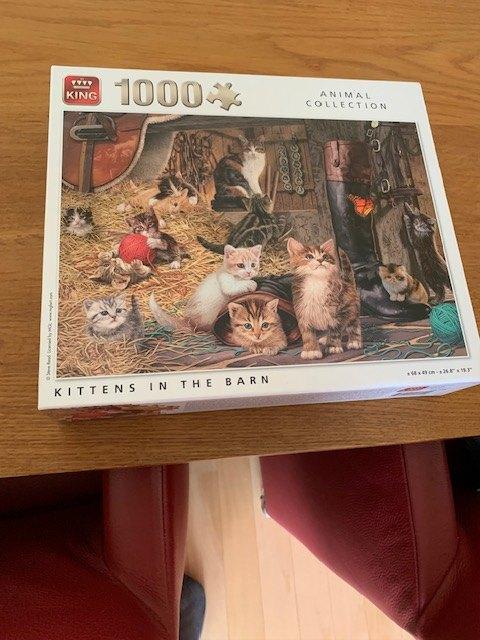 King Puzzel - 1000 stukjes, Ophalen of Verzenden, 500 t/m 1500 stukjes, Zo goed als nieuw, Legpuzzel