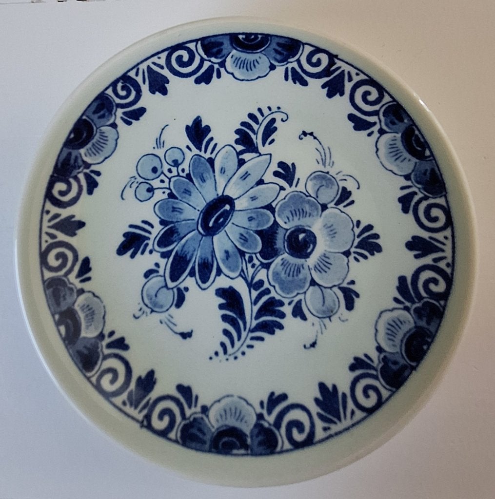 vintage Regina Holland Delfts-Blauw bordje Ø 11,7 cm, Ophalen of Verzenden