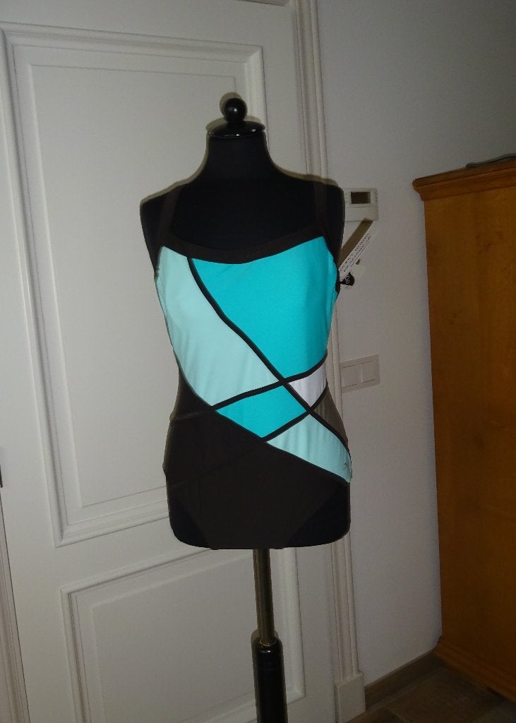   NIEUW Maat 48. Nickey Nobel Badpak MET Turquoise, licht gr, Kleding | Dames, Badmode en Zwemkleding, Overige kleuren, Nieuw